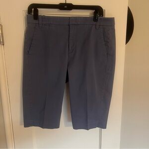 Vince Flat Front Women's Navy Blue Bermuda Shorts sz 8